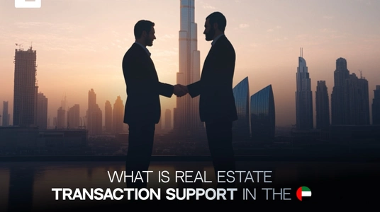 What is real estate transaction support in the UAE