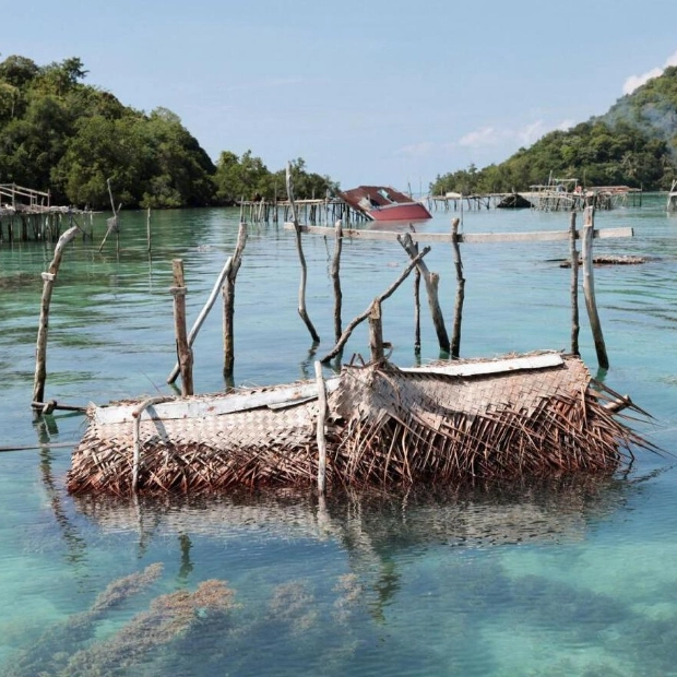 Demolished Stilt Houses of Bajau Laut Sea Nomads