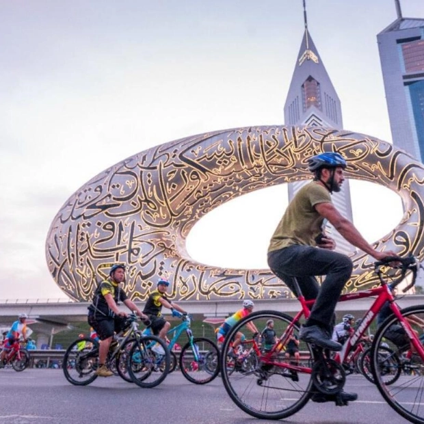 Dubai's Sheikh Zayed Road Transforms for Major Cycling Event