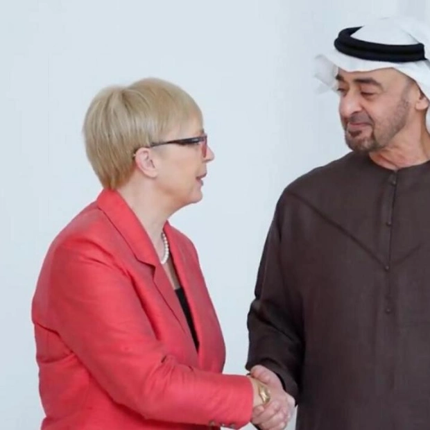 President Sheikh Mohamed Welcomes Slovenian Counterpart