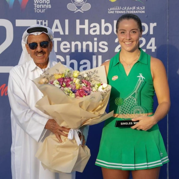 Jodie Burrage Wins Al Habtoor Tennis Challenge