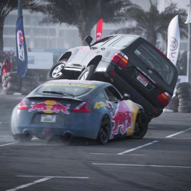 Emirati Stuntman Quits Job to Focus on Car Balancing