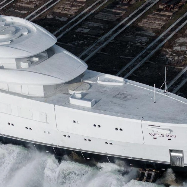 Third Amels 80 Yacht, Project Zurich, Makes a Splash