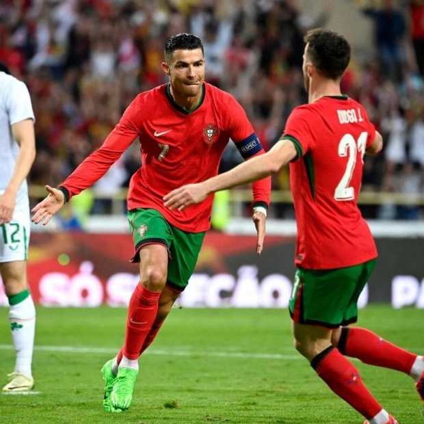 Ronaldo Leads Portugal to 3-0 Win Over Ireland in Euro 2024 Warm-Up