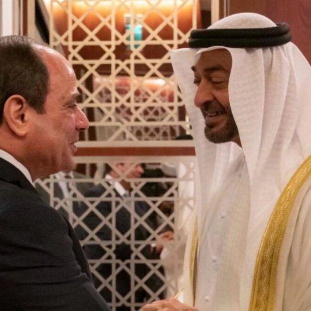 President Sheikh Mohamed bin Zayed Meets with Egyptian Counterpart