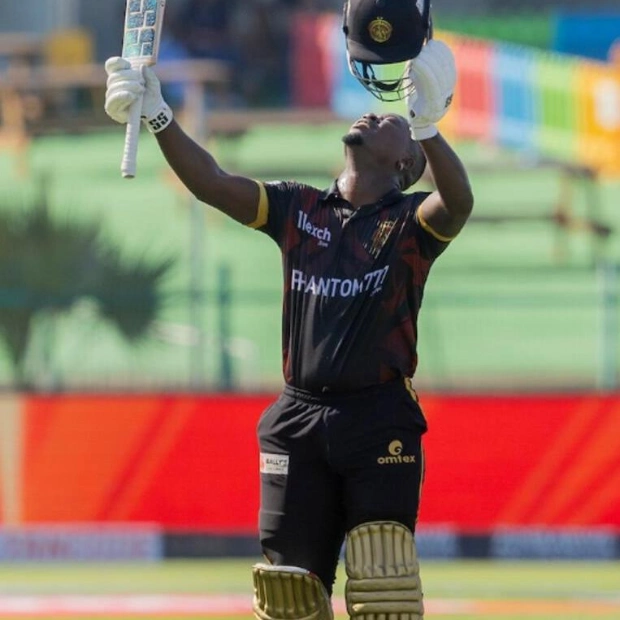 Sherfane Rutherford Smashes Historic Century in T10 Tournament