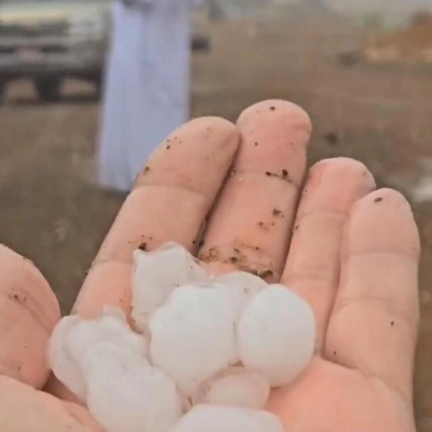 Unexpected Summer Hail Brings Relief in the UAE