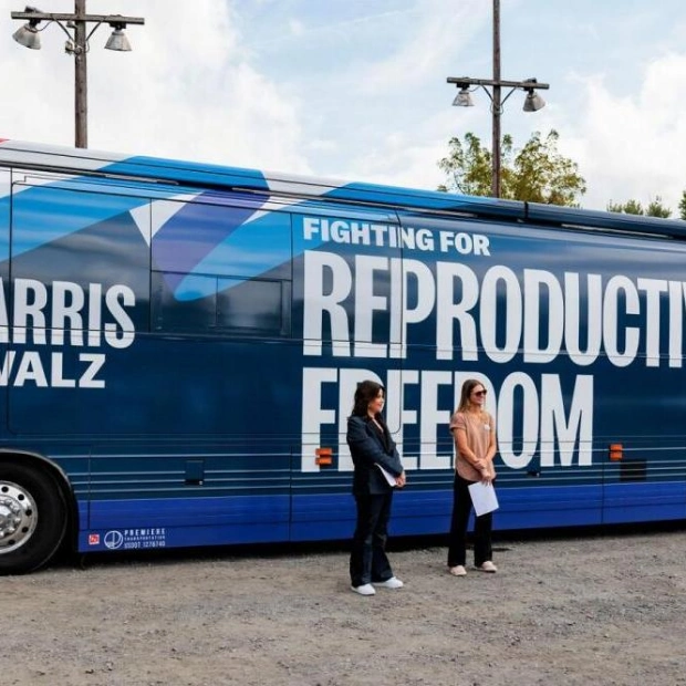 Harris Campaign Bus Tour Highlights Abortion Rights