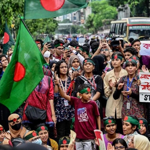 Mass Protests in Bangladesh Demand PM's Resignation