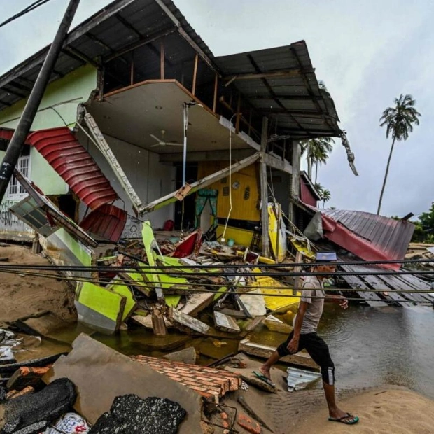 Flood-Damaged Homes in Malaysia Amid Health Concerns