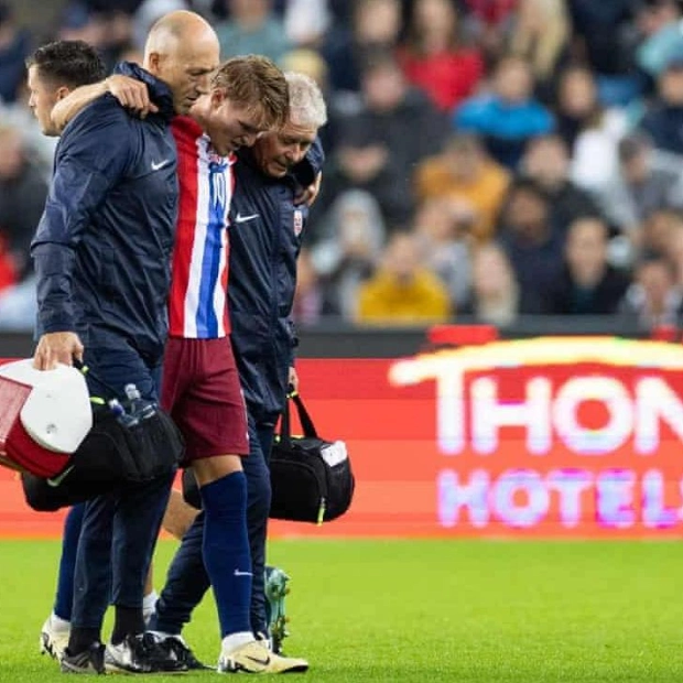 Arsenal Captain Ødegaard Out with Ankle Ligament Damage