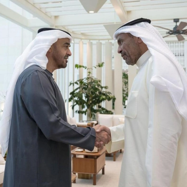 President Sheikh Mohamed Meets Kuwaiti Foreign Minister