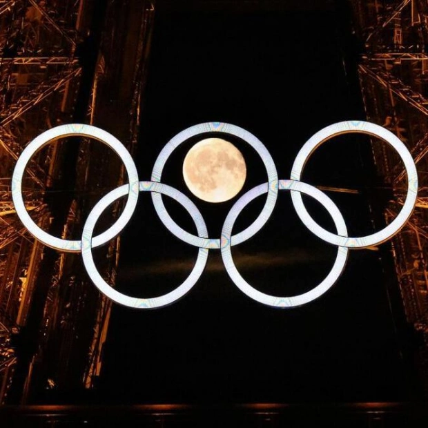 Paris Olympics 2024: Eiffel Tower Lit Up for Opening Ceremony