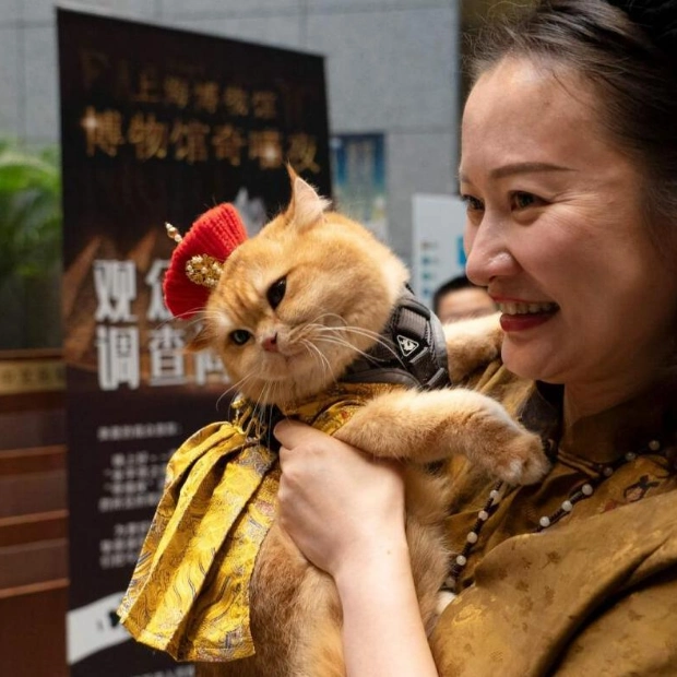 Glamorous Cats Attend Inaugural Ancient Egypt Night at Shanghai Museum