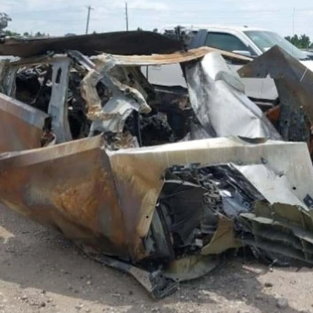 Mangled Cybertruck Up for Auction After Severe Accident