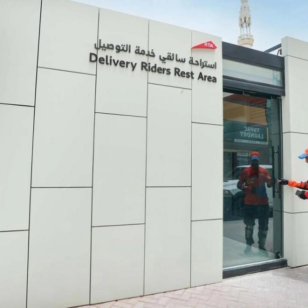 Dubai RTA Completes 20 Air-Conditioned Rest Areas for Delivery Riders