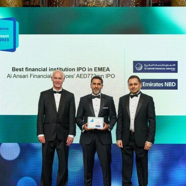 Al Ansari Financial Services Wins 'Best Financial Institution IPO' Award in EMEA