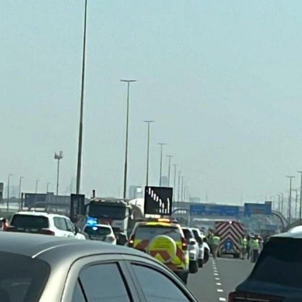 Severe Traffic Congestion on Al Khail Road During Eid Break