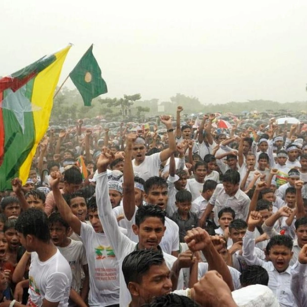 Rohingya Refugees Rally for End to Violence and Safe Return to Myanmar