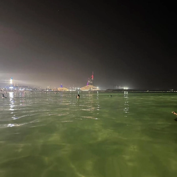 Dubai's Night Beaches Offer Cool Relief Amid Summer Heat