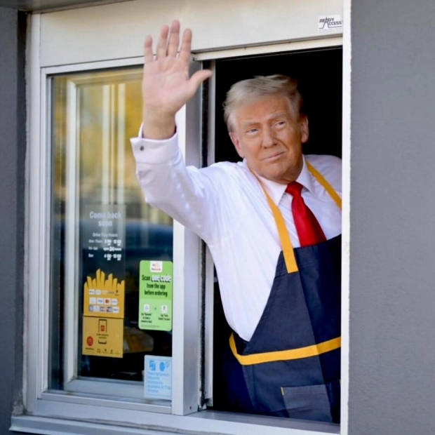 Trump Cooks Fries at McDonald's in Pennsylvania