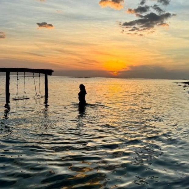 Sunrise and Sunset from One Spot in Pasikudah