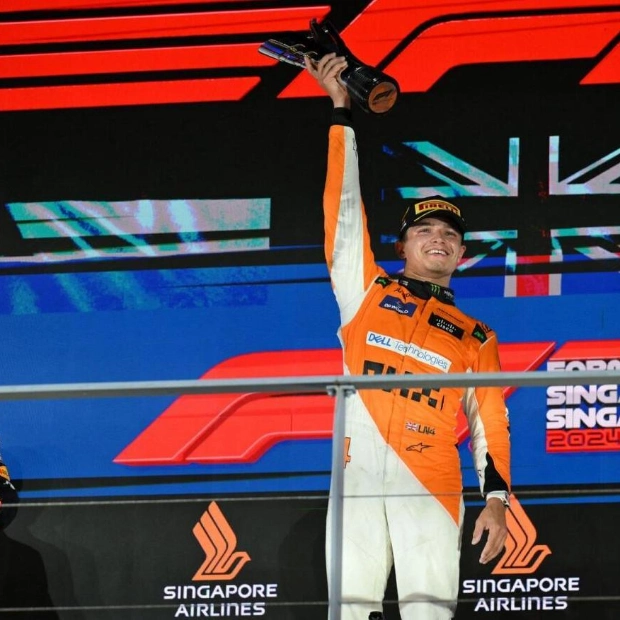 Norris Dominates Singapore GP, Cuts Verstappen's Lead