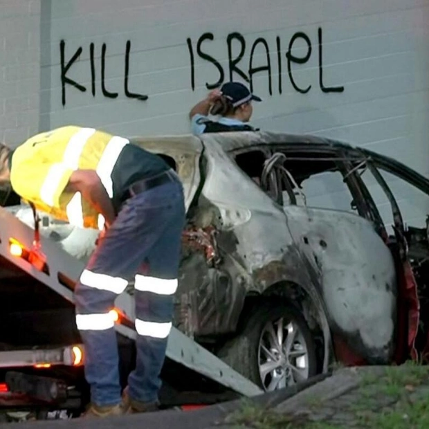 Anti-Israel Graffiti and Car Torching in Sydney