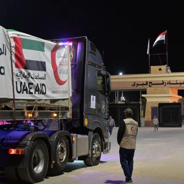 UAE Delivers 100 Aid Convoys to Gaza Strip Amid Ongoing Crisis