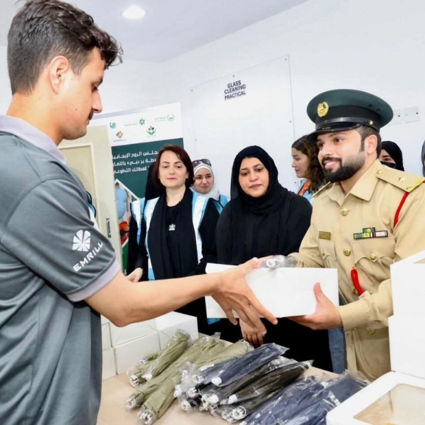 Dubai Police Support Workers with Essential Supplies and Midday Break Enforcement