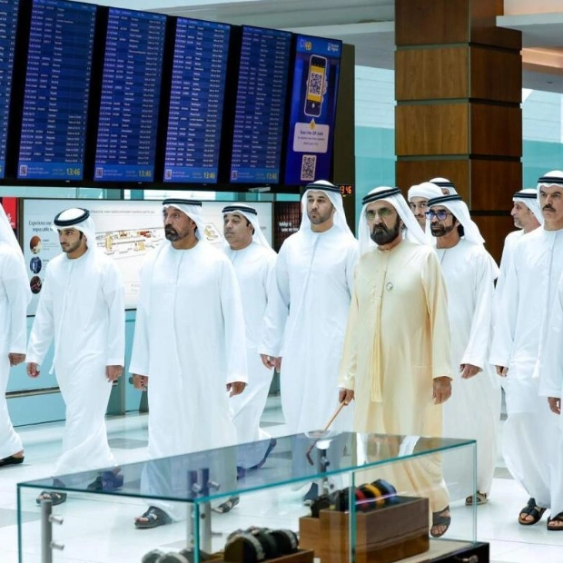 Sheikh Mohammed Inspects Progress at Dubai International Terminal 3