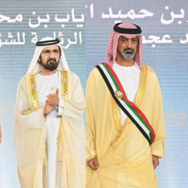 Two National Figures Honored with Mohammed bin Rashid Sash