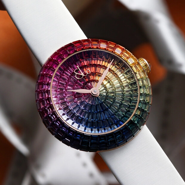 Brilliant Full Baguette Automatic Rainbow from Jacob & Co.