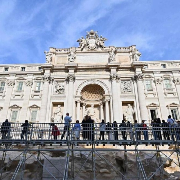 Trevi Fountain's Temporary Walkway Offers Unique View