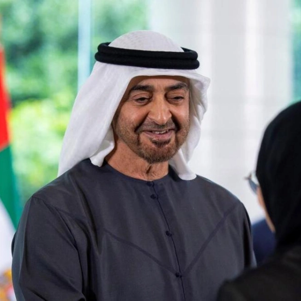 UAE President Talks with Former US Presidents Clinton and Carter