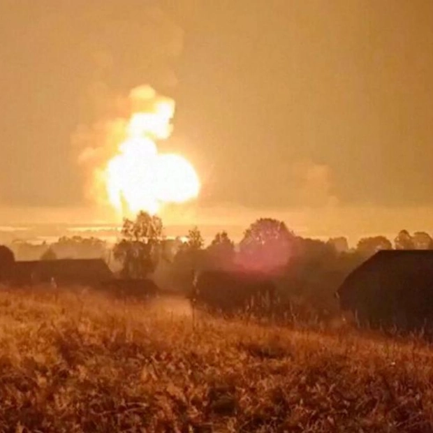 Ukrainian Drone Attack Triggers Massive Explosion at Russian Arsenal