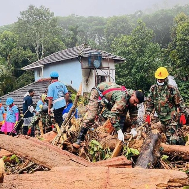 Modi Visits Kerala Landslide Site, Promises Support