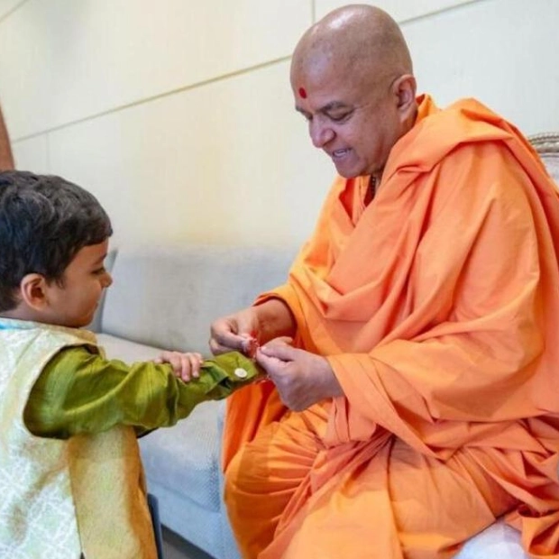 BAPS Hindu Mandir Celebrates First Raksha Bandhan in Abu Dhabi