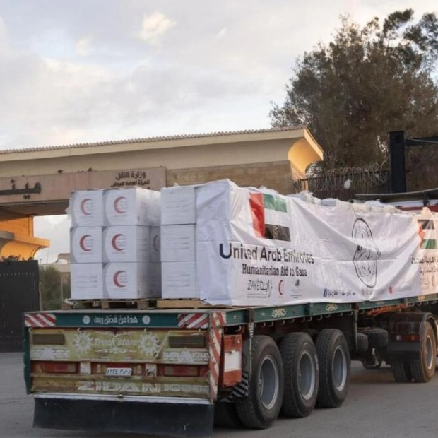 UAE Humanitarian Aid Convoys Enter Gaza