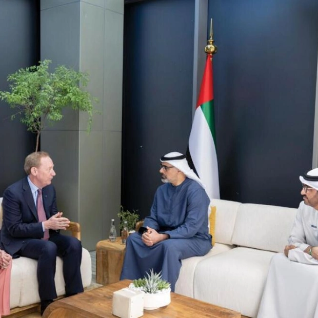 Abu Dhabi Crown Prince Meets Microsoft President to Discuss AI and Sustainability