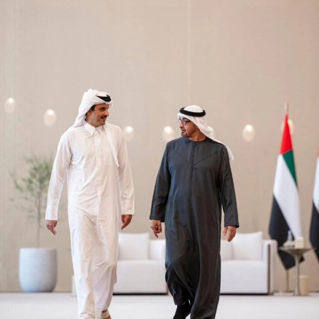 Sheikh Mohamed and Sheikh Tamim Discuss Bilateral Ties