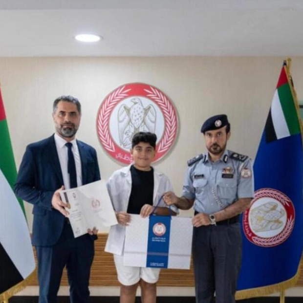 Child Honored by Abu Dhabi Police for Reporting Traffic Accident