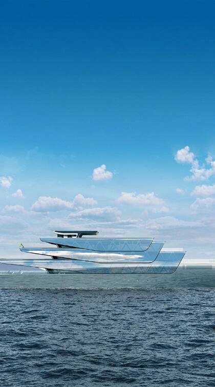 J.Forakis has revealed the  3D-printed concept superyacht