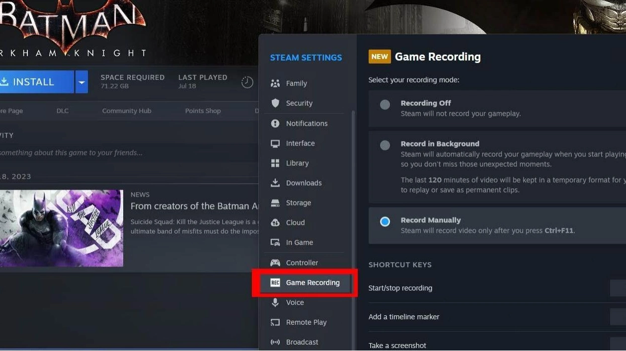 Steam Game Recording Now Available for All Users