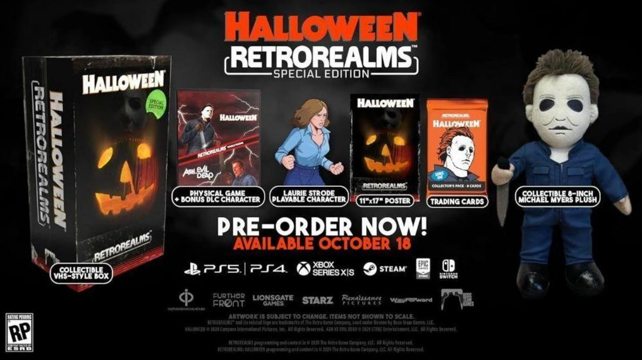 RetroRealms Arcade Launches with Halloween and Ash vs Evil Dead