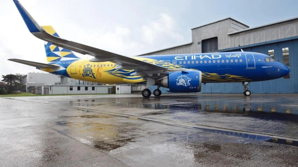 Etihad Airways Unveils New CSK-Themed Livery