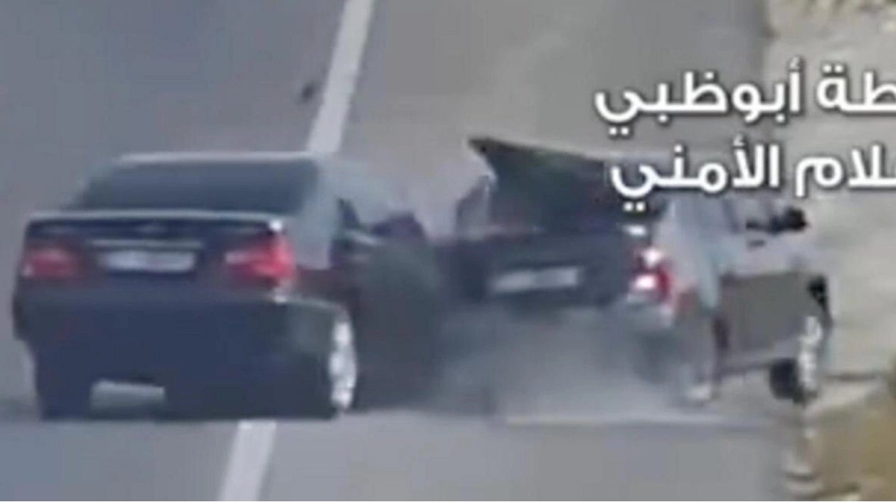 Distracted Driver Causes Accident in Abu Dhabi