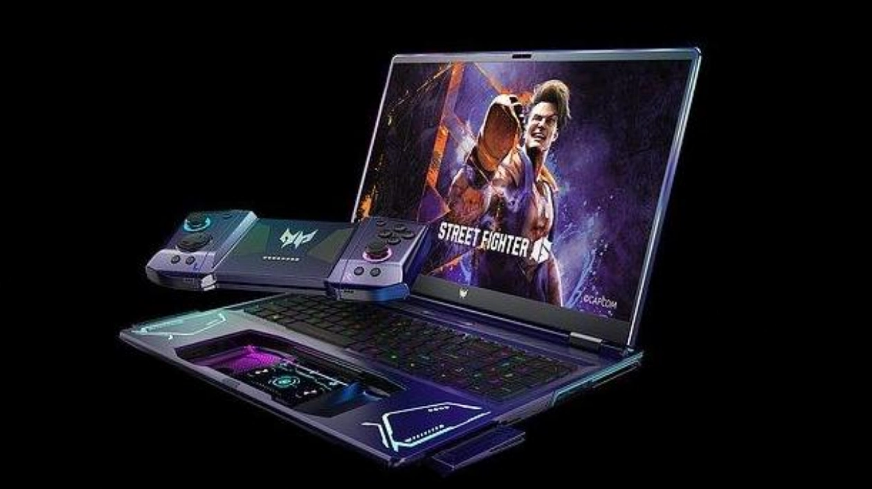 Acer представила концепт ноутбука с интегрированным геймпадом