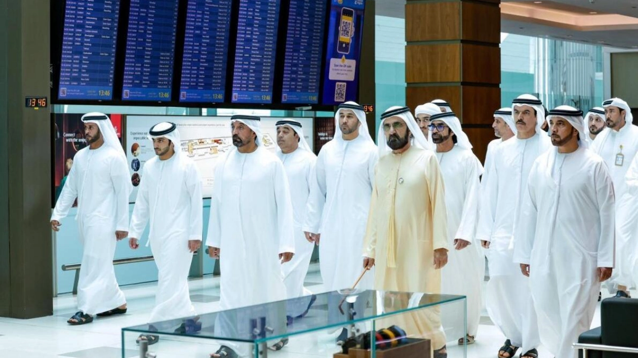 Sheikh Mohammed Reviews Progress at Dubai International Airport Terminal 3