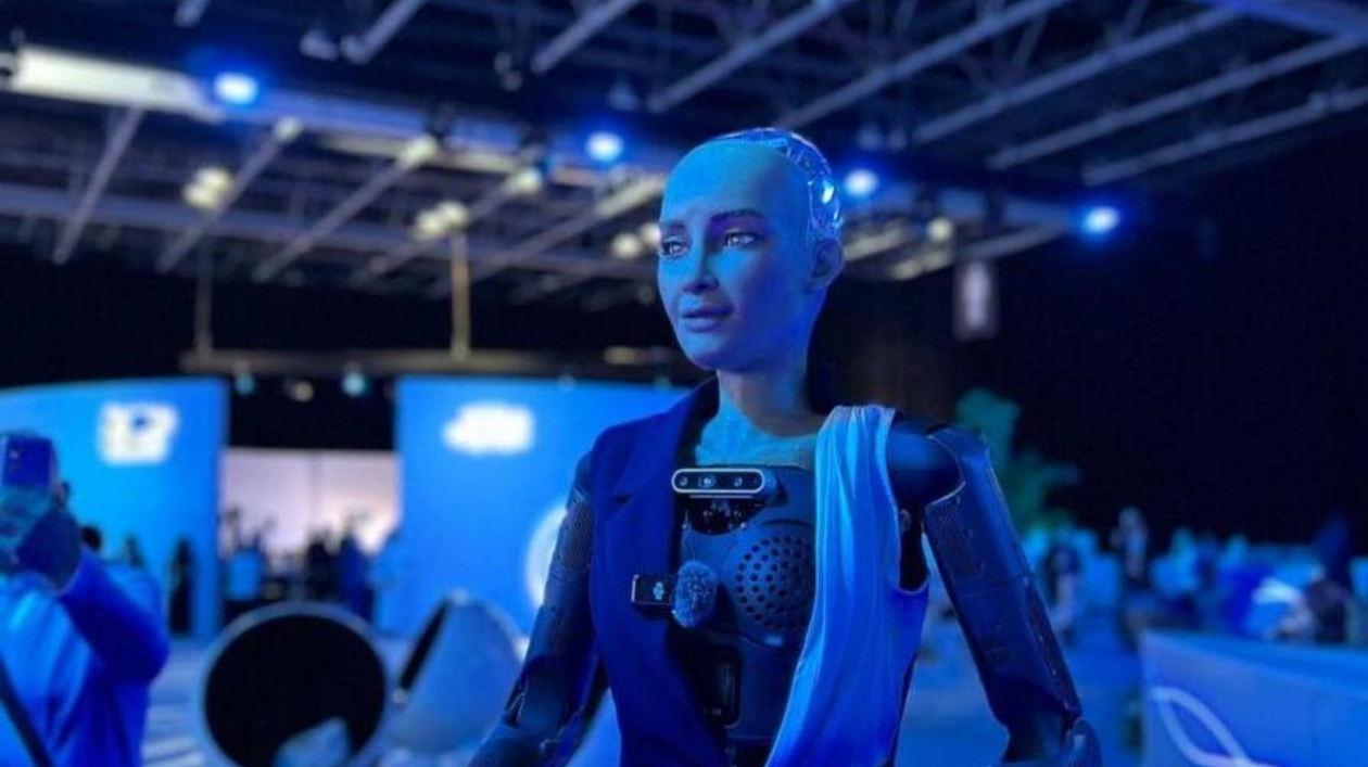 Sophia the Robot Addresses AI Ethics at Knowledge Summit